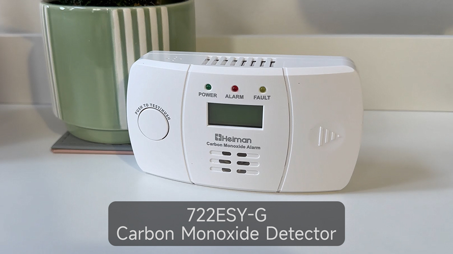 Heiman HM-722ESY-G Carbon Monoxide Alarm with Digital Display